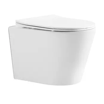 Унитаз Iberica Blanca BURGOS подвесной безободковый белый, тонкое сиденье дюропласт, soft close (IB.BRG.231.1B1)