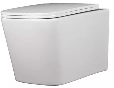 Унитаз Iberica Blanca TOLEDO ALTO подвесной безободковый белый, тонкое сидение дюропласт soft close (IB.TLA.231.1B1)