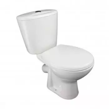 Унитаз ЛЗСФ Универсал NEW 45 наклонный выпуск, кнопка, нижняя подводка, арматура, сиденье (10/1/5/3-37)