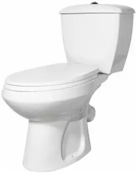 Унитаз Оскольская керамика Элисса Стандарт белый, боковой подвод, сиденье полипропилен (43301130302)