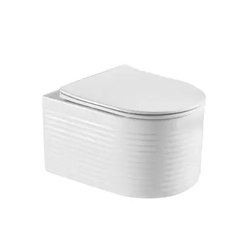 Унитаз Point Омега безободковый, белый, сиденье м/лифт (PN41902)