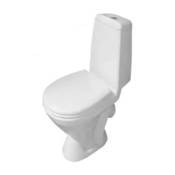 Унитаз Sanita Кама комфорт 1-режимная арматура Alcaplast, жест. сиденье термопласт, крепление, микролифт KMASACC01070711 (WC.CC/Kama/2-TM/WHT.G/S1)