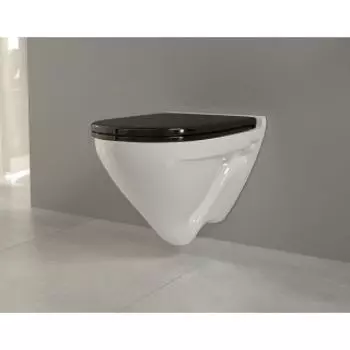 Унитаз Sanita-Luxe Attica Color Black Подвесной c сиденьем из дюропласта и системой soft close (ATCSLWH0110)