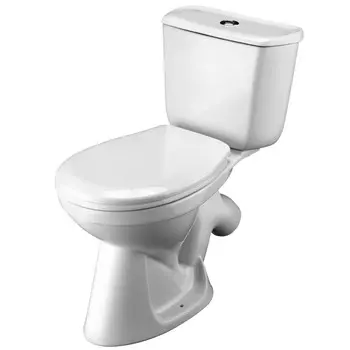 Унитаз Santek БРИЗ накл. вып. нижн.подв. эконом. 1-реж. с сиденьем полипроп. (WH202569)