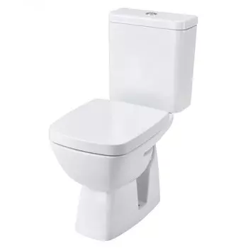 Унитаз Santek НЕО ЛАЙТ косой выпуск, 2-х режимная арматура, сиденье дюропласт (WH302408)