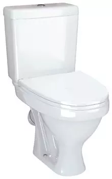 Унитаз Santeri Форвард косой выпуск, с 1-режимной кнопочной арматурой и сиденьем п/п Уклад (1.P205.2.S00.00B.F)