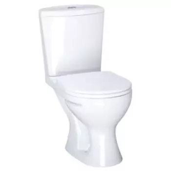 Унитаз Santeri Ультра косой выпуск, с кнопочной арматурой и сиденьем (1.P401.3.S00.00B.F)