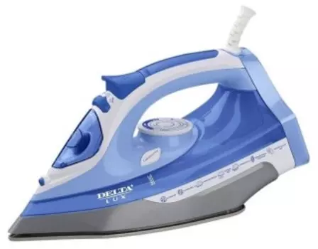 Утюг DELTA LUX DL-712 белый с синим