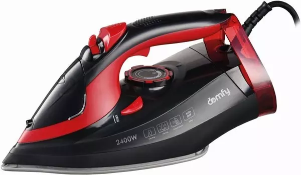 Утюг Domfy DSC-EI502 черный/красный