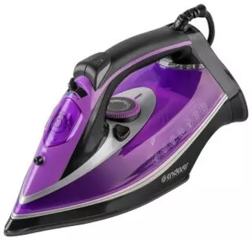 Утюг Endever Delta-222 черный/сиреневый