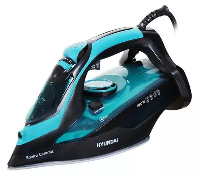 Утюг Hyundai H-SI01221 черный/зеленый