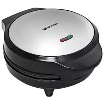 Вафельница Kitfort KT-1619 серебристый/черный