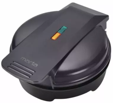 Вафельница Marta MT-1760 темное серебро