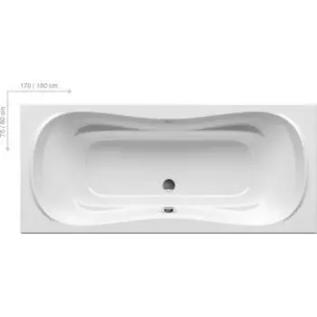 Ванна Ravak Campanula II 180х80см белая (ножки CY00040000 отдельно) (CB21000000)