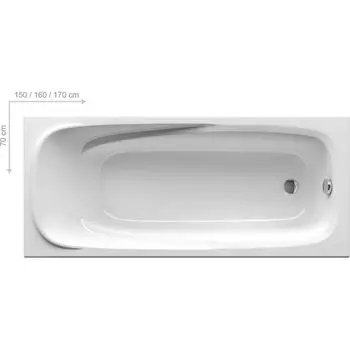 Ванна Ravak Vanda II 170х70см белая (ножки CY00000000 отдельно) CP21000000