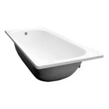 Ванна ВИЗ DONNA VANNA 120x70x40cм с опорной подставкой (ОР-21200), без ранта, белая орхидея (DV-23901)