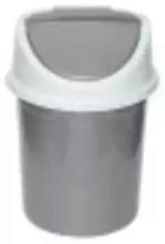 Ведро для мусора Violet 14л серо-белый (141458)