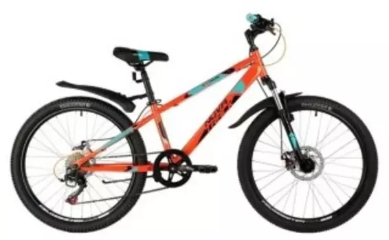 Велосипед для подростков NOVATRACK 24 EXTREME оранжевый (24SH6SD.EXTREME.12OR21)