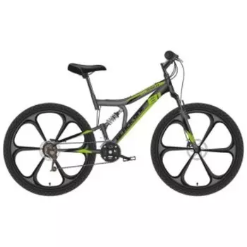 Велосипед взрослый Black One Totem FS 26 D FW серый/черный/зеленый 18 (HQ-0005328)