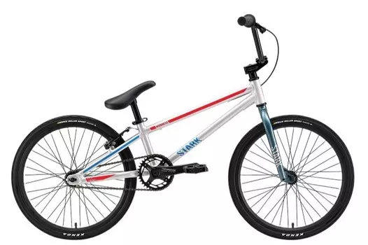 Велосипед взрослый Stark Madness BMX Race серый/красный (HQ-0014151)