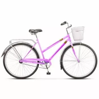 Велосипед взрослый STELS Navigator-305 С 28 Z010 Пурпурный +корзина (LU101060 LU094719 20)