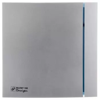 Вентилятор вытяжной Soler & Palau Silent-100 CRZ Silver Design с таймером (серебро)