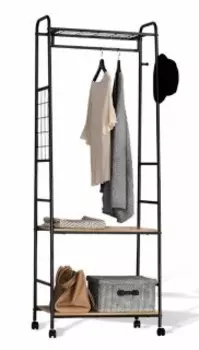 Вешалка Sheffilton SHT-WR21 черный муар/скандинавский дуб