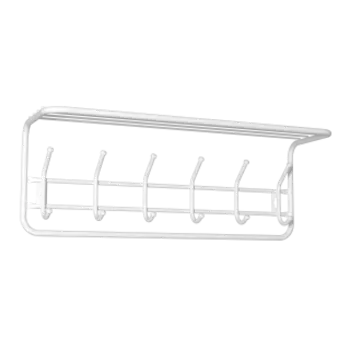 Вешалка ЗМИ 80 с полкой белый (ВСП 7)