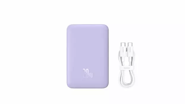Внешний аккумулятор Baseus Magnetic Mini Air Wireless Fast Charge 10000mAh 20W Nebula Purple (P10059001513-00)
