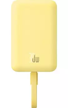 Внешний аккумулятор Baseus Magnetic Mini Wireless Fast Charge Type-C Edition 10000mAh 30W Lemon Yellow (P1002210BY23-00)