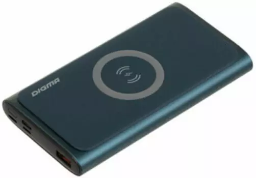 Внешний аккумулятор Digma DGPQ10G синий (DGPQ10G22CBL)