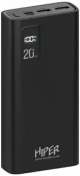 Внешний аккумулятор Hiper Fast 20000 черный