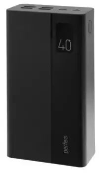 Внешний аккумулятор Perfeo MOUNTAINS 40000mAh черный (PF-D0144)