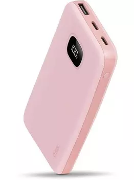 Внешний аккумулятор Ttec ChargeUp LCD 10.000mAh розовый (2BB205TP)