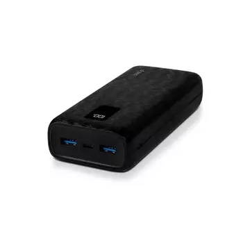 Внешний аккумулятор Ttec PowerSlim Trio LCD 20.000mAh PD 22,5W with Trio Cable черный (2BB203S)