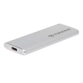 Внешний жесткий диск Transcend USB-C 250Gb серебристый (TS250GESD260C)