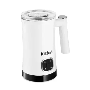 Вспениватель молока Kitfort KT-7178 белый/черный