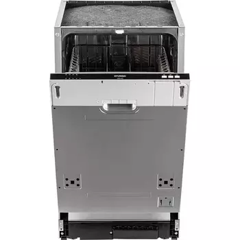 Встраиваемая посудомоечная машина Hyundai HBD 440P серебристый/белый