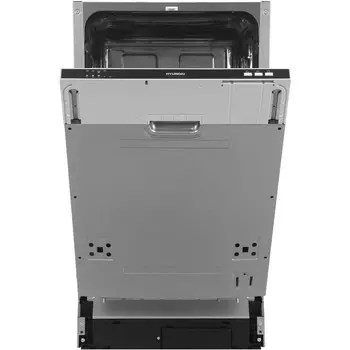 Встраиваемая посудомоечная машина Hyundai HBD 441 серебристый/белый