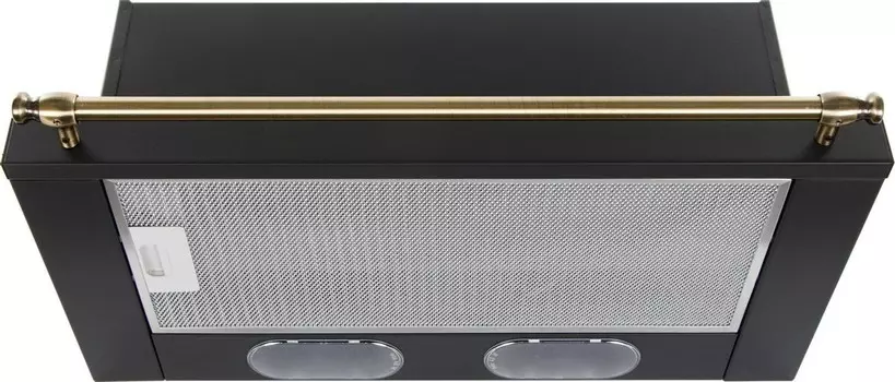 Встраиваемая вытяжка Elikor Интегра 60 антрацит / рейлинг бронза