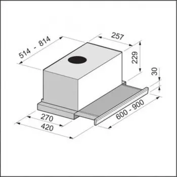 Встраиваемая вытяжка Korting KHP 6772 X