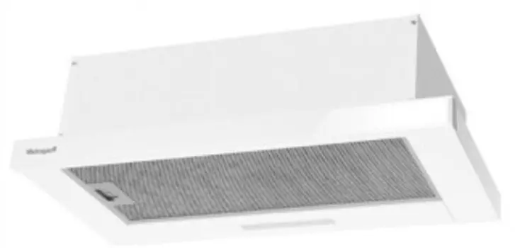 Встраиваемая вытяжка Weissgauff Hide 600 White Glass