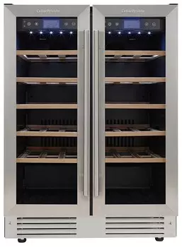 Встраиваемый винный шкаф Cellar Private CP042-2T черный