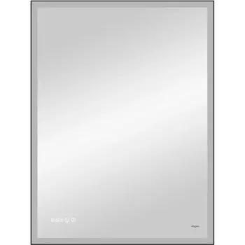 Зеркало Reflection Ghost с LED подсветкой, сенсором и часами 600х800