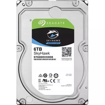 Жесткий диск Seagate Skyhawk SATA-III 6Tb 3.5 (ST6000VX008)