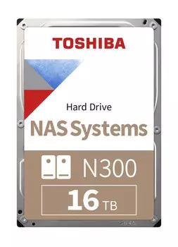 Жесткий диск Toshiba N300 16ТБ SATA III 3.5 (HDWG31GUZSVA)