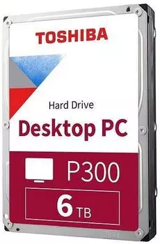 Жесткий диск Toshiba P300 SATA III/6Tb/5400rpm/128Mb/3.5 (HDWD260UZSVA)