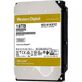 Жесткий диск Western Digital GOLD 18ТБ/3,5 (WD181KRYZ)