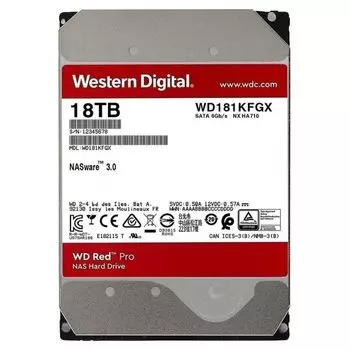 Жесткий диск Western Digital RED PRO 18TB (WD181KFGX)