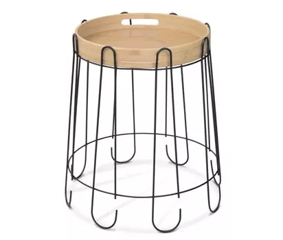 Журнальный столик Sheffilton SHT-CT26 черный муар/прозрачный лак (218636)